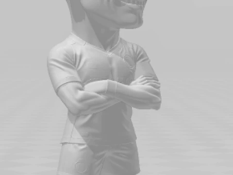 Bonecos 3d style manga anime cristiano ronaldo caricato 3D Print Model