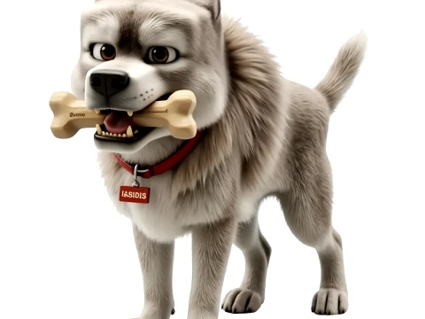 Bonecos 3d style manga anime dog minecraft caricato Modello di stampa 3D