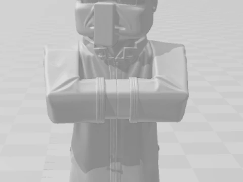 Bonecos 3d style manga anime aldeao minecraft caricato 3D Print Model