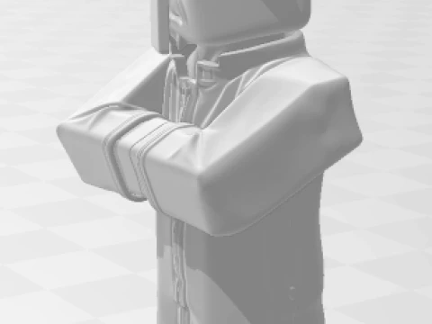 Bonecos 3d style manga anime aldeao minecraft caricato 3D Print Model
