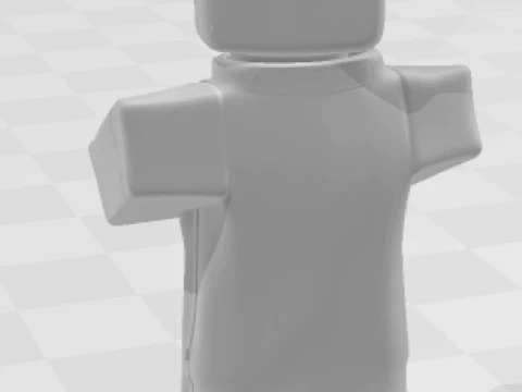 Bonecos 3d style manga anime aldeao minecraft caricato 3D Print Model