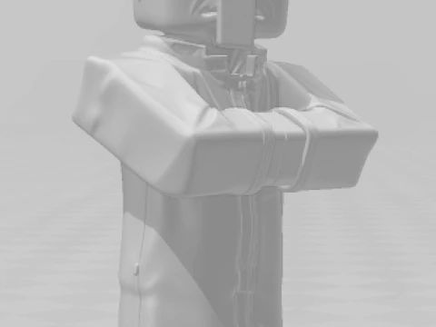 Bonecos 3d style manga anime aldeao minecraft caricato 3D Print Model