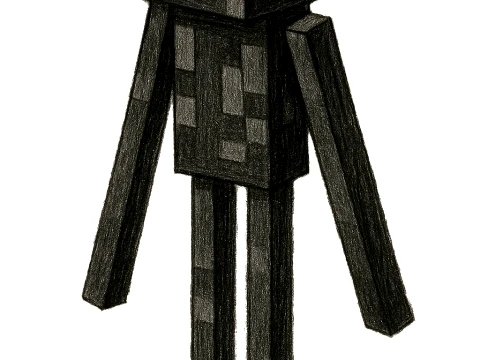 Bonecos 3d style manga anime enderman creeper minecraft caricato Modello di stampa 3D