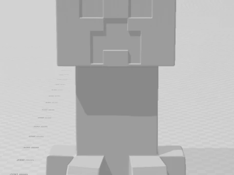 Bonecos 3d style manga anime ederman creeper minecraft caricato 3D Print Model