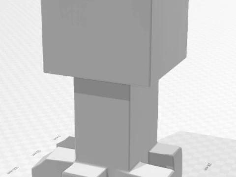 Bonecos 3d style manga anime ederman creeper minecraft caricato 3D Print Model