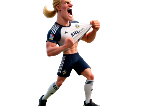 Bonecos 3d style manga anime players soccer futebol copa halland harry lamine vini mbappe caricato 3D Print Model