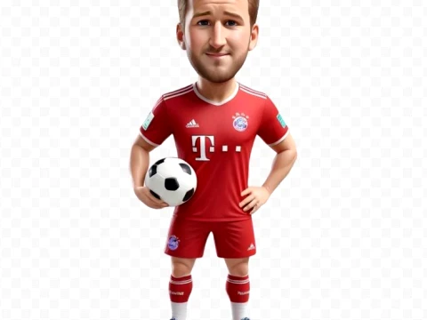 Bonecos 3d style manga anime players soccer futebol copa halland harry lamine vini mbappe caricato 3D Print Model