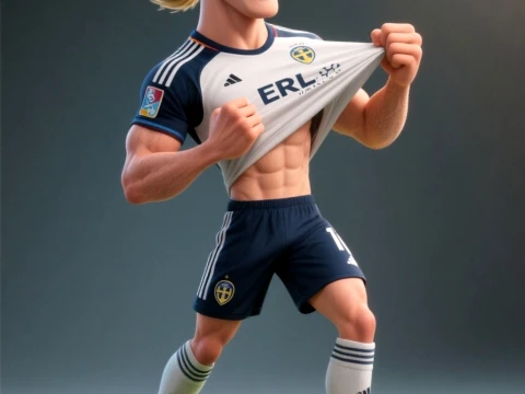 Bonecos 3d style manga anime players soccer futebol copa halland harry lamine vini mbappe caricato 3D Print Model