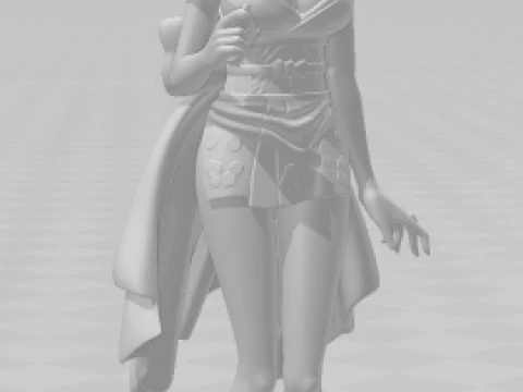 Bonecos 3d style manga anime players onipiece women girl lolli caricato 3D Print Model