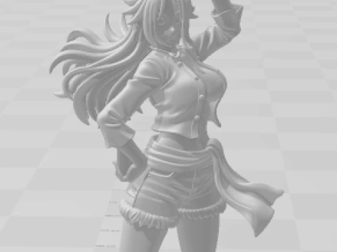 Bonecos estilo 3d manga anime jogadores one piece mulheres menina loli caricato Modelo de Impressão 3D