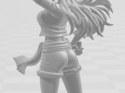 Bonecos estilo 3d manga anime jogadores one piece mulheres menina loli caricato Modelo de Impressão 3D