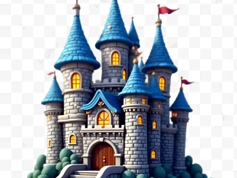 Bonecos 3d style manga anime castle castelo king caricato Modello di stampa 3D