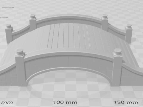Bonecos 3d style manga anime ponte bridge caricato 3D Print Model