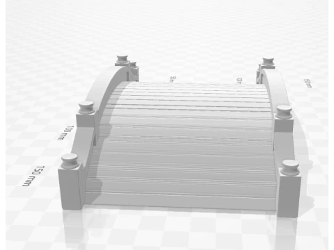 Bonecos 3d style manga anime ponte bridge caricato 3D Print Model