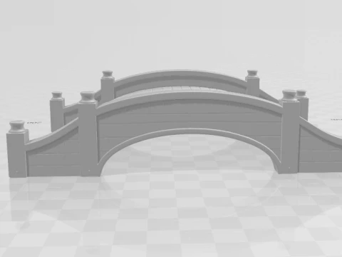Bonecos 3d style manga anime ponte bridge caricato 3D Print Model