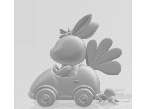 Bonecos 3d style manga anime rabbit easter pascoa coelho caricato 3D Print Model