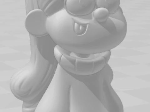 Bonecos 3d style manga anime gravity falls caricato 3D Print Model
