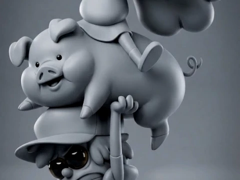 Bonecos 3d style manga anime gravity falls caricato 3D Print Model