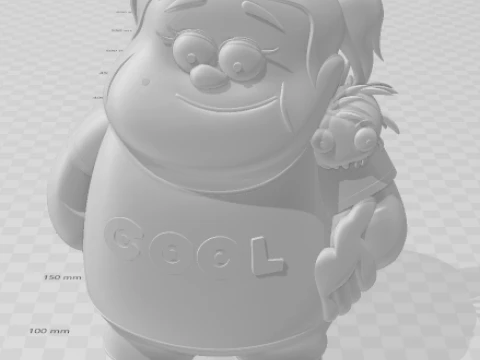 Bonecos 3d style manga anime gravity falls caricato 3D Print Model