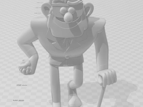 Bonecos 3d style manga anime gravity falls caricato 3D Print Model
