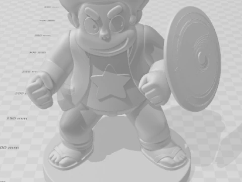 Bonecos 3d style manga anime steve universe caricato 3D Print Model
