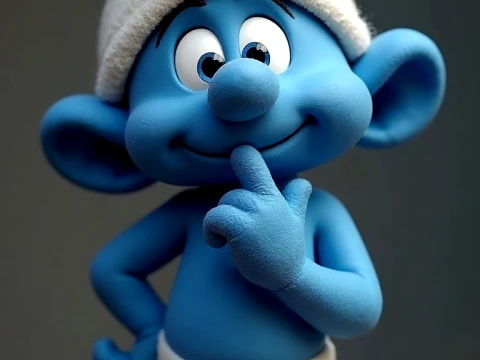 Puffo manga anime Bonecos in stile 3d caricato Modello di stampa 3D