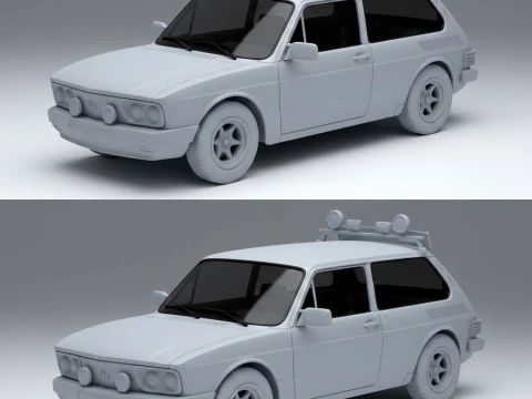 Bonecos 3d style manga anime cars camion barca caricato Modello di stampa 3D