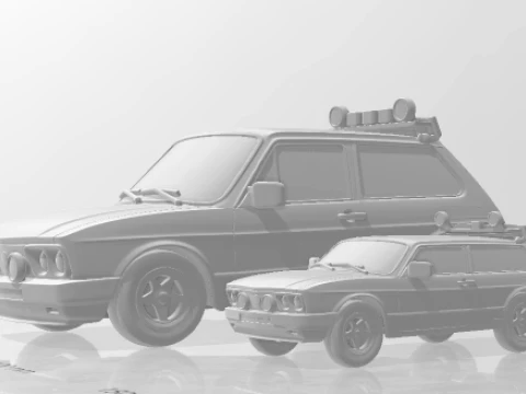 Bonecos 3d style manga anime cars truck boat caricato 3D Print Model