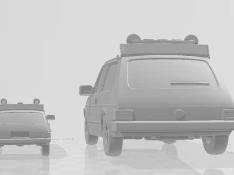 Bonecos 3d style manga anime cars truck boat caricato 3D Print Model