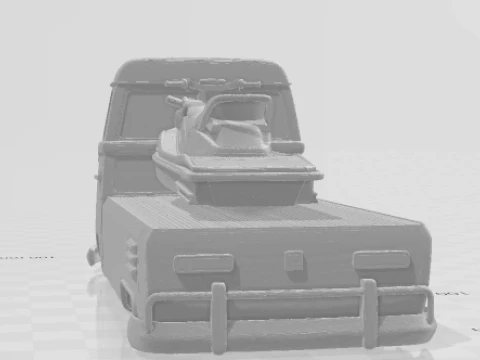 Bonecos 3d style manga anime cars truck boat caricato 3D Print Model