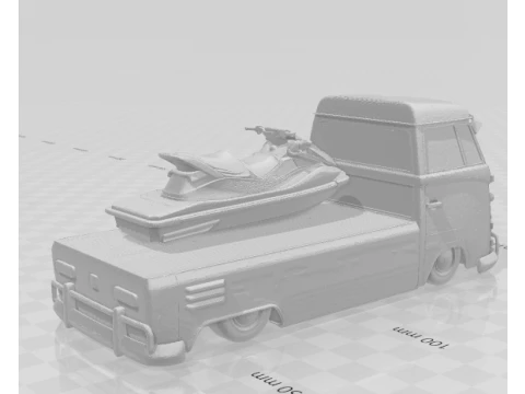 Bonecos 3d style manga anime cars truck boat caricato 3D Print Model