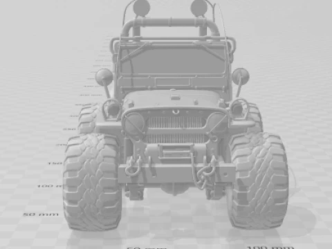 Bonecos 3d style manga anime cars truck boat jeep caricato 3D Print Model