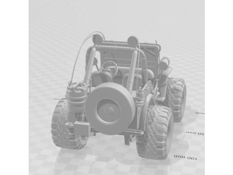 Bonecos 3d style manga anime cars truck boat jeep caricato 3D Print Model