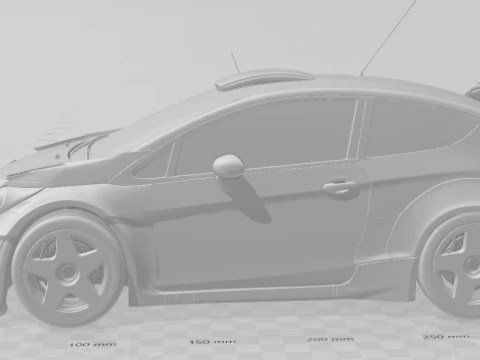 Bonecos 3d style manga anime cars truck boat style kenblock fiesta racing caricato 3D Print Model