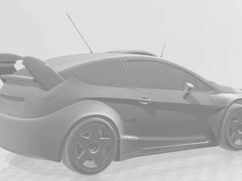 Bonecos 3d style manga anime cars truck boat style kenblock fiesta racing caricato 3D Print Model