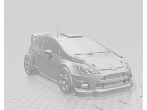 Bonecos 3d style manga anime cars truck boat style kenblock fiesta racing caricato 3D Print Model