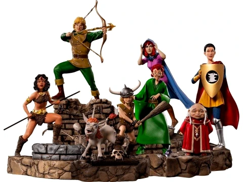 Bonecos 3d style manga anime dungeons e dragons caverna dragao caricato 3D Print Model