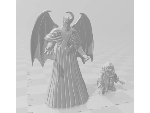Bonecos 3d style manga anime dungeons e dragons caverna dragao caricato 3D Print Model