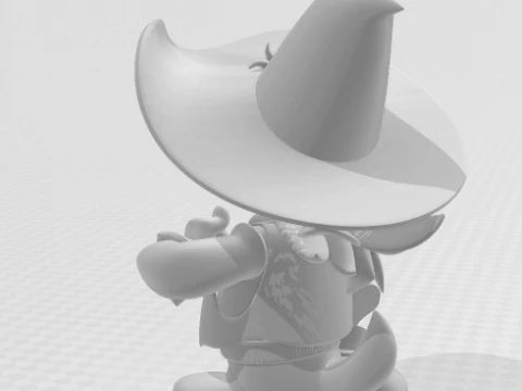 Bonecos 3d style manga anime caricato donald duck 3D Print Model