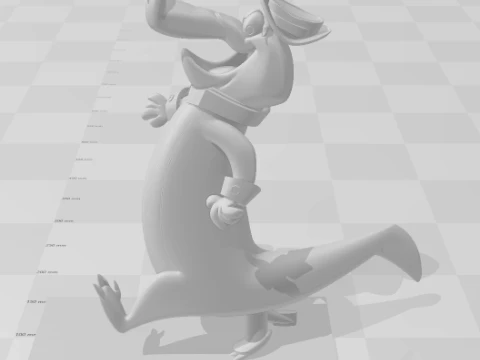 Bonecos 3d style manga anime wally gator caricato 3D Print Model