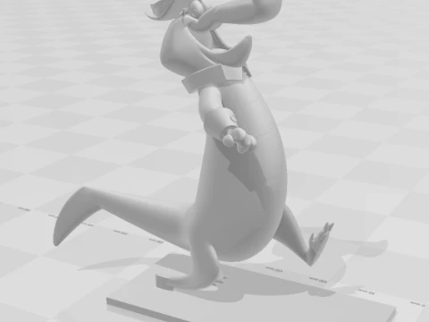 Bonecos 3d style manga anime wally gator caricato 3D Print Model