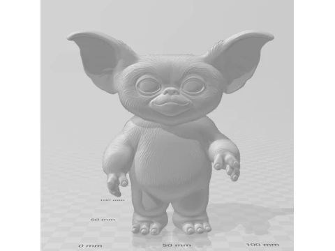 Bonecos 3d style manga anime gremlins caricato 3D Print Model