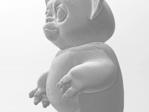 Bonecos 3d style manga anime gremlins caricato 3D Print Model