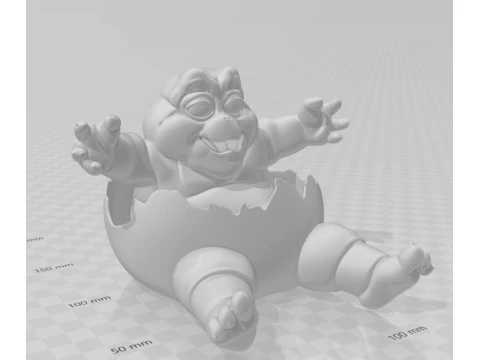 Bonecos 3d style manga anime babysauro baby caricato 3D Print Model