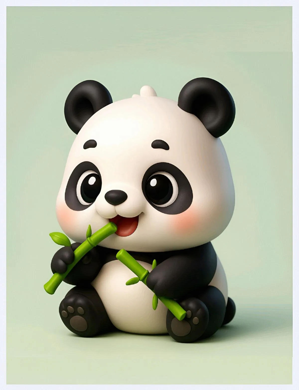 Bonecos 3d style manga anime panda caricato 3D Print Model .c4d .max .obj .3ds .fbx .stl .blend 