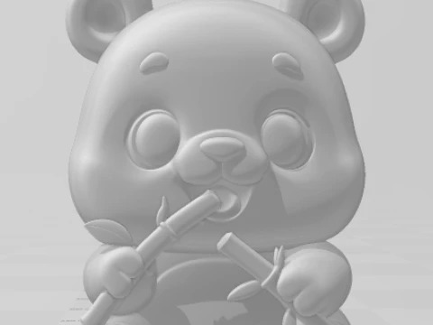 Bonecos 3d style manga anime panda caricato 3D Print Model