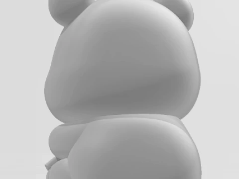 Bonecos 3d style manga anime panda caricato 3D Print Model