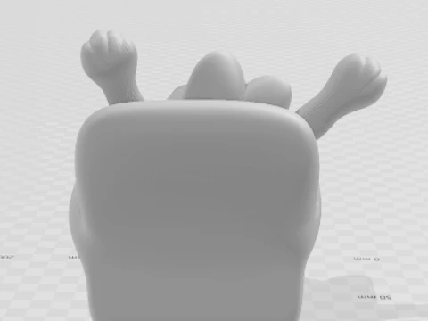 Bonecos 3d style manga anime garfield caricato 3D Print Model