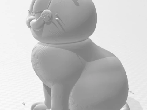 Bonecos 3d style manga anime garfield caricato 3D Print Model