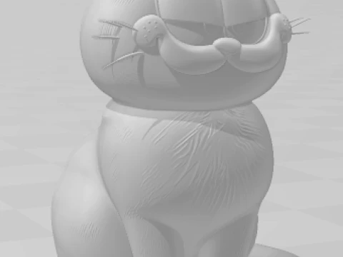 Bonecos 3d style manga anime garfield caricato 3D Print Model
